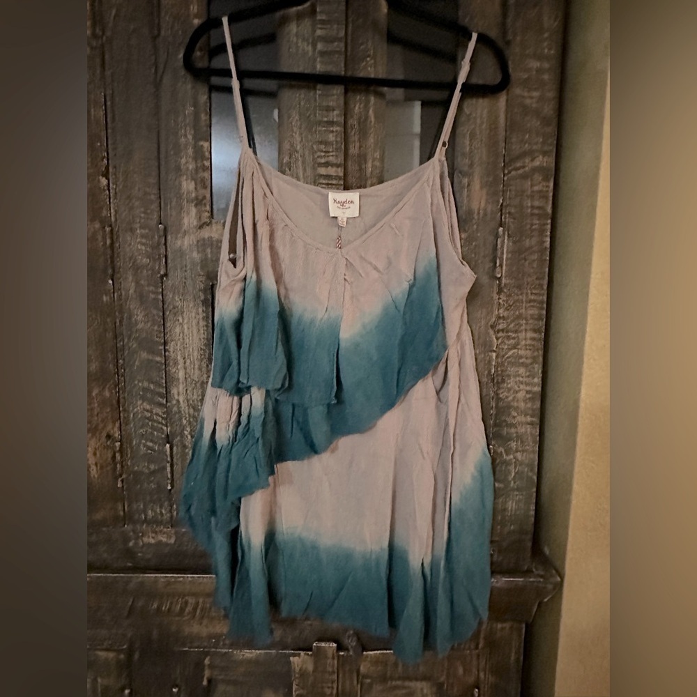 Hayden Los Angeles Ombré Strappy Flowy Tunic NWT 2 Available Sizes XL and 1X
